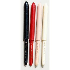 VTG Hidy Marx Sable Brush Lot Of 4 ( Sizes 00, 0, 1, 2) Germany Portable EUC
